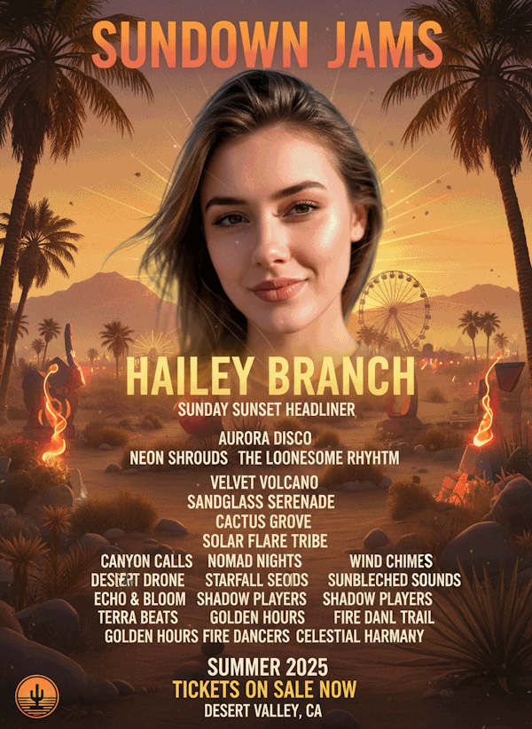 Festival Headliner example